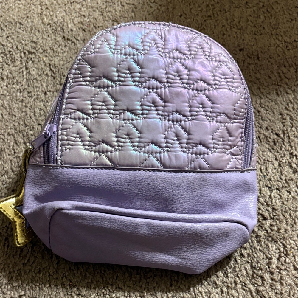 Lavender Quilted Backpack